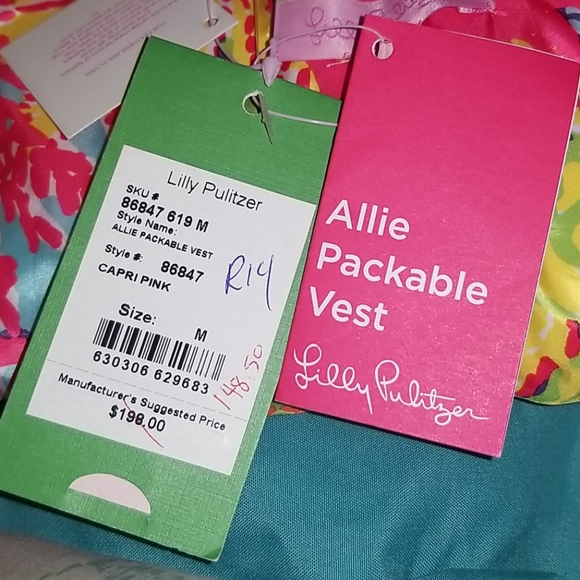 NWT Lilly Pulitzer Allie Packable Vest - Picture 10 of 12